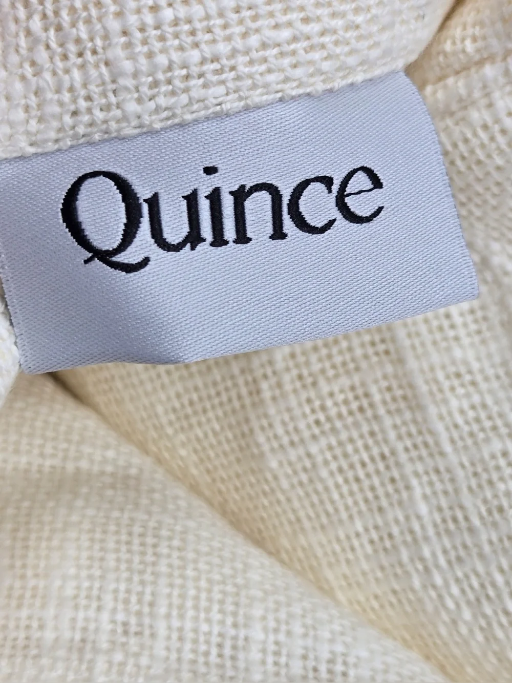 NWT QUINCE Set Of 4 48x84 Cotton Sheer Curtains Ivory 0740